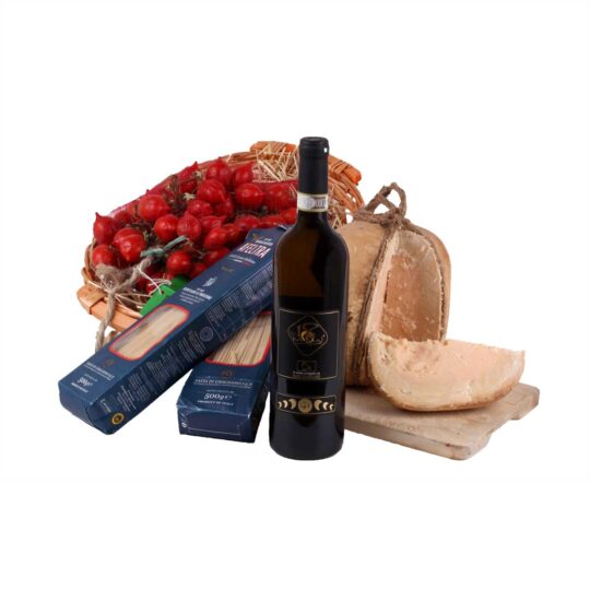 Piennolo DOP - Provolone del Monaco - Pasta Afeltra - Vino Bianco Campano